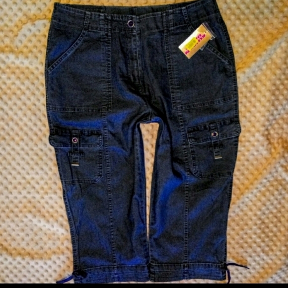 Allison Daley Cargo Pocket Jeans Size 14 B. F. NWT - Picture 3 of 10